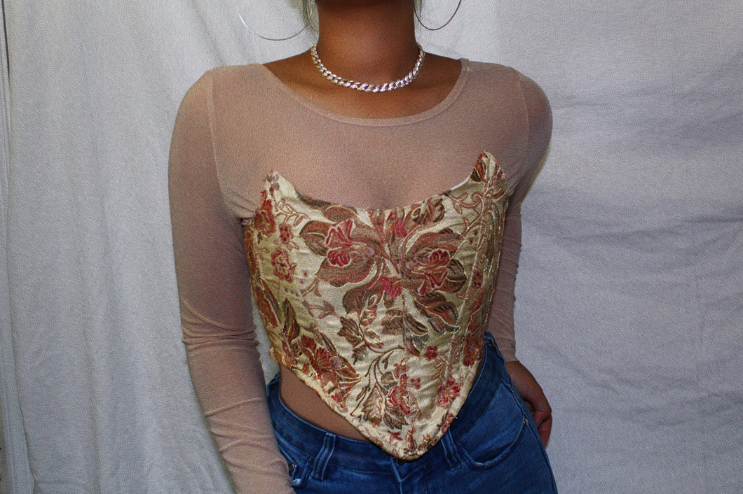 Handmade Embroidered Corset Top