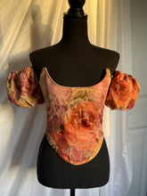 Load image into Gallery viewer, Puff sleeve Corset Top
